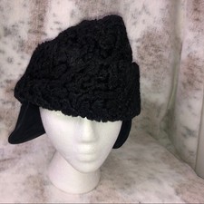 United Hatters & Millery Black Wafer Hat 7-7 1/8