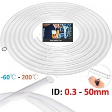 Clear Silicone Tube Hose Beer Pipe Food Grade Soft Rubber Water Medical 0.3-50mm