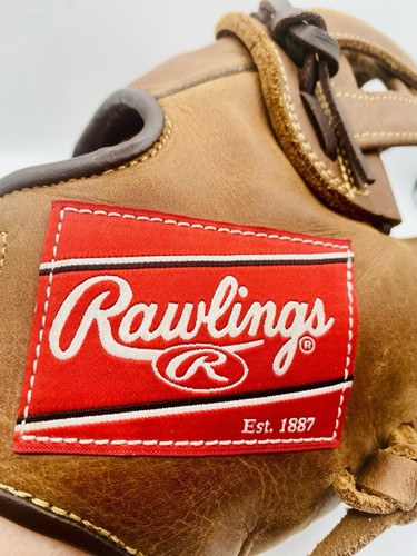 Rawlings Gold Glove 14” P14HF Right Hand Throw Brown Leather & 2 Baseballs - Picture 5 of 7
