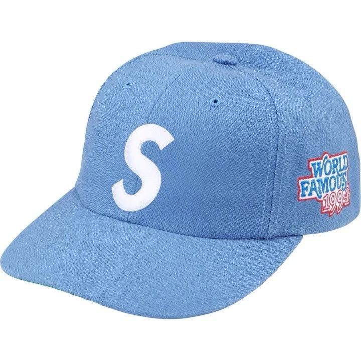 Supreme World Famous S Logo 6 panneaux bleu clair   PRÊT À EXPÉDIER