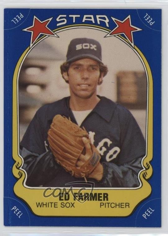 1981 Fleer Star Stickers Ed Farmer #114 11pj