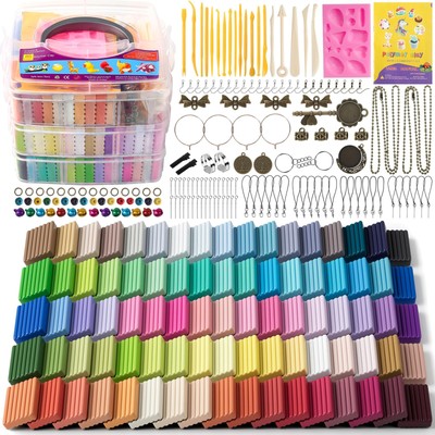 Polymer Clay 85 Colors, Modeling Clay for Kids, Oven Bake Molding Clay Kit,DI...