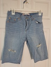 Levi's Boy's 511 Slim Jean Short, Size 14 Waist, Adjustable