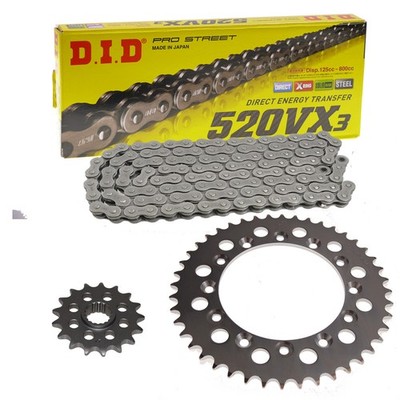 Kettensatz Kawasaki KX 250 R 05-08 Kette DID 520 VX2 116 offen 13/51