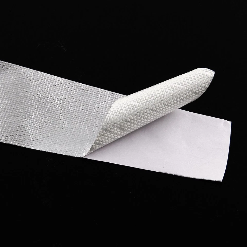 Cinta protectora térmica reforzada de aluminio para automóvil de 25 m hágalo usted mismo adhesiva con respaldo envoltura resistente Foto 3 de 4