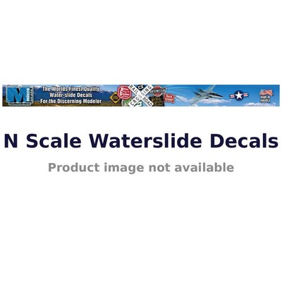 Microscale 60-1029 N Scale 75' Center Beam Bulkhead Flat Car Waterslide Decals