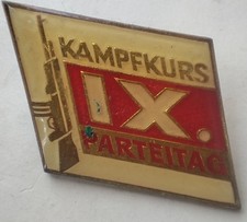 Abzeichen DDR NVA Kampfkurs IX. Parteitag