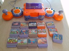 Vtech V.Smile Lernkonsole und Riesen Spielesammlung V Tech 15 Spiele und mehr