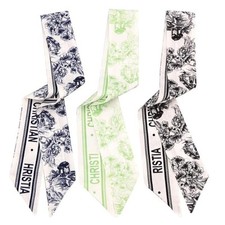 QTMY 3 Pack Purse Scarf for Bags Silk Head Scarf for Hair Handbag Women 1