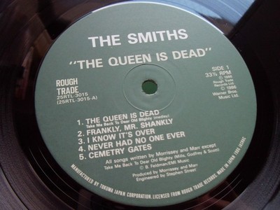 Smiths The Queen Is Dead Japan Vinyl LP 25RTL-3015 Morrissey Marr