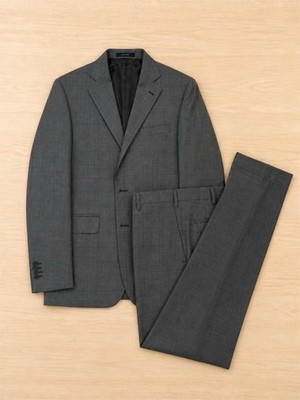Angelo Nardelli x Vannucci Milano Gray Plaid Suit Virgin Wool 44R Drop 6
