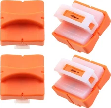 4PCS 2.5x2.5x2.4cm Paper Cutting Blade Refill Orange Trimmer... 