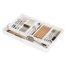 Utensil Holder with Expandable Features for Organizing Kitchen Drawers