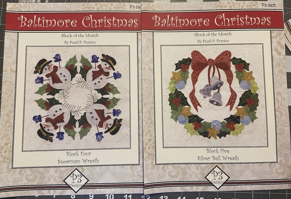 Baltimore Block Of The Month By Pearl Pereira. All Patterns And Button Pack. - Image 3 of 4