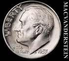 1955-D Roosevelt Dime — photo from another recent sale
