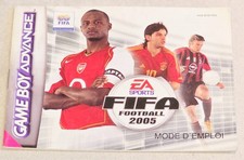 FIFA FOOTBALL 2005 GAME BOY ADVANCE GBA MANUAL ONLY WARNING