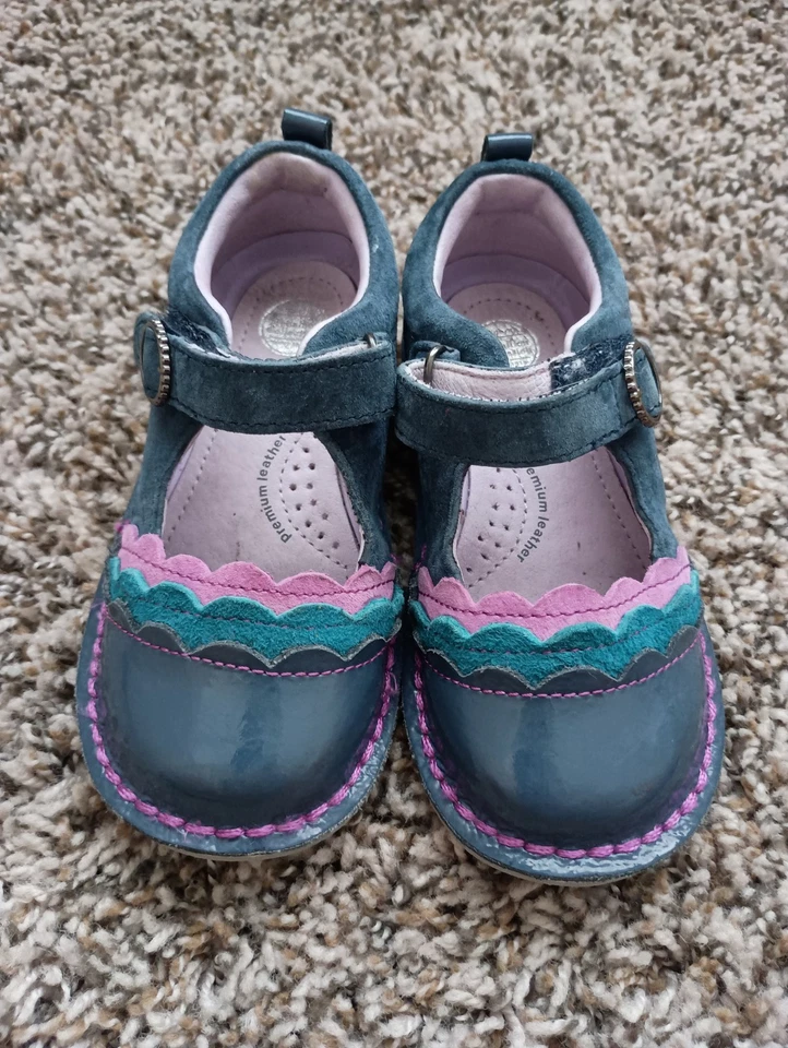 Stride Rite Medallion Collection Niñas Talla 8 W Zapato Evelyn Cuero Clásico Foto 2 de 4
