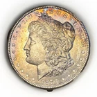 1878-S Morgan Dollar BU+ Dual Toned Roll Ender 🌈 Rainbow Obv/Rev Strong Eye App