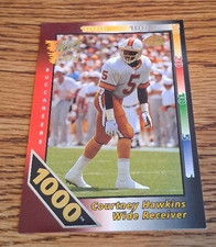 1992 Wild Card 1000 Stripe SILVER Red Hot Rookie Courtney Hawkins 20/30 Nm/Mt. rookie card picture