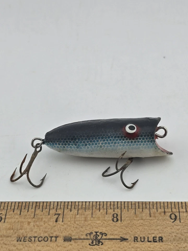 LOTE DE 8 SEÑUELOS DE MADERA VINTAGE SEÑUELOS DE PESCA Foto 4 de 4