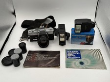 Vintage Camera And Accessory Lot With Marsand Camera Bag-minolta, Polaroid