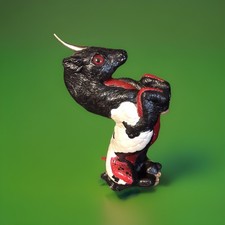 Windstone Pyo Ki-Rin Resell Lotus Red Eyes Original Box 2007 OOAK