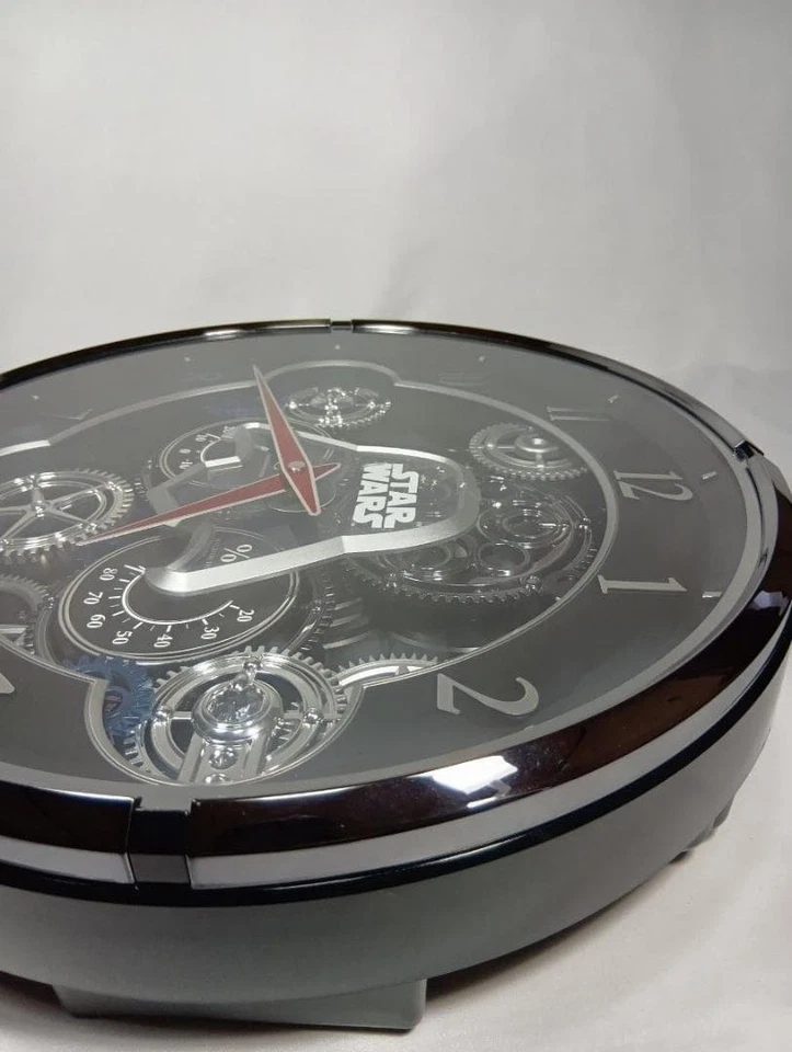 Star Wars Mechanical Wall Clock 4MN533MC Swarovski Crystal Quartz Darth Vader - Image 4 of 4