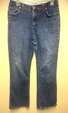 Lands' End Original Fit Classic Waist Boot Leg Denim Jeans Size 10