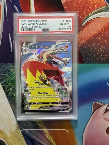 Pokemon Card Blaziken VMAX TG15/TG30 Silver Tempest Psa 10 Gem Mint One Owner