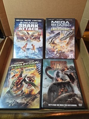 Creature Attack Pack  2-headed Shark Attack, Mega Shark Vs Crocosaurus And More!