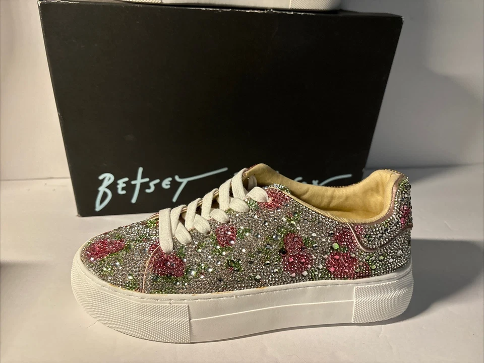 Zapatillas deportivas Betsey Johnson Sidny florales 1190 para mujer talla 6 M Foto 4 de 4
