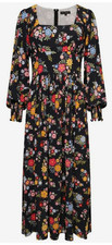 Coco Fennell floral Dolly dress casual cocktail BNWT size UK 16