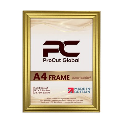 PROCUT Classic Gold A1 A2 A3 A4 A5 Bilderrahmen Posterrahmen Fotorahmen