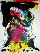 Asger JORN: Surrealist Figure, Original LITHOGRAPH, 1967