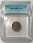 1914 1C Lincoln Wheat Cent ICG MS63 RB