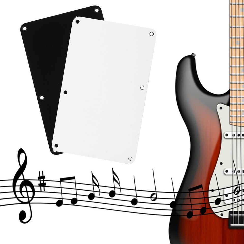 Guitar Parts 6Hole Closed Style PVC Cavity Cover Backplate for