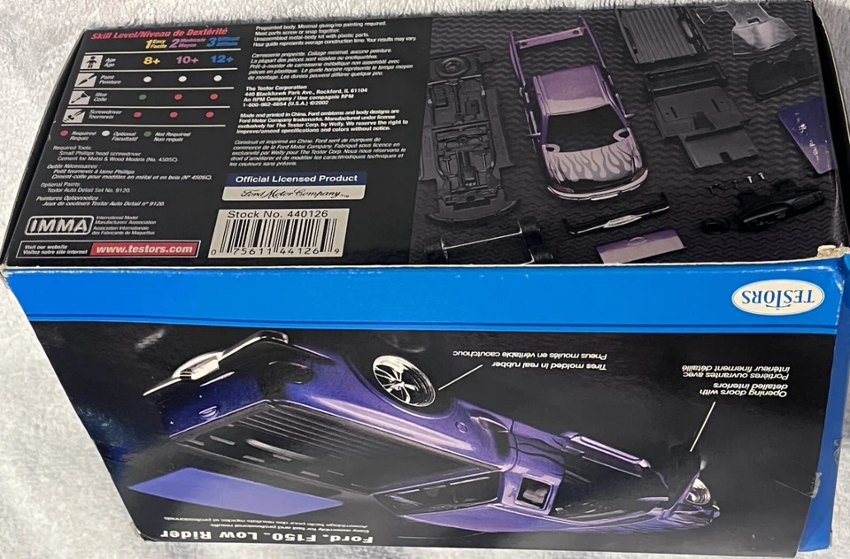 Ford F-150 2002 camioneta Testors diecast serie plateada 1-24 recién construida súper bonita Foto 2 de 4