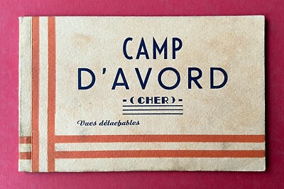 8 x Postcard Complete In folder Camp D'Avord (Cher) France with station flight.  ( 136904