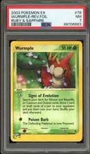 Pokemon Wurmple EX Ruby & Sapphire Reverse Holo #78 PSA 7