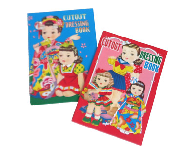 Two Vintage 1986 'Cutout Dressing Book'' (Paper Dolls) Unused Made in Japan
