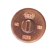 Munten: Zweden 1 Ore 1964 KM#820