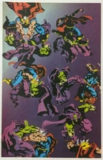 Fight Sequence Thor vs Drax the Destroyer Comic Panel Poster Splash Page Marvel