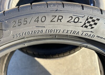 SET OF TWO BRAND NEW 255/40ZR20 Michelin Pilot Sport 4S PS4S Tires