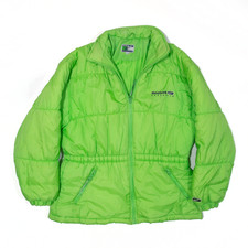 Vintage Reebok Womens Freestyle Jacket Green 90s Puffer L