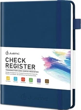 A5 Check Registers for Personal Checkbook, Ledger Transaction Registers Log B...