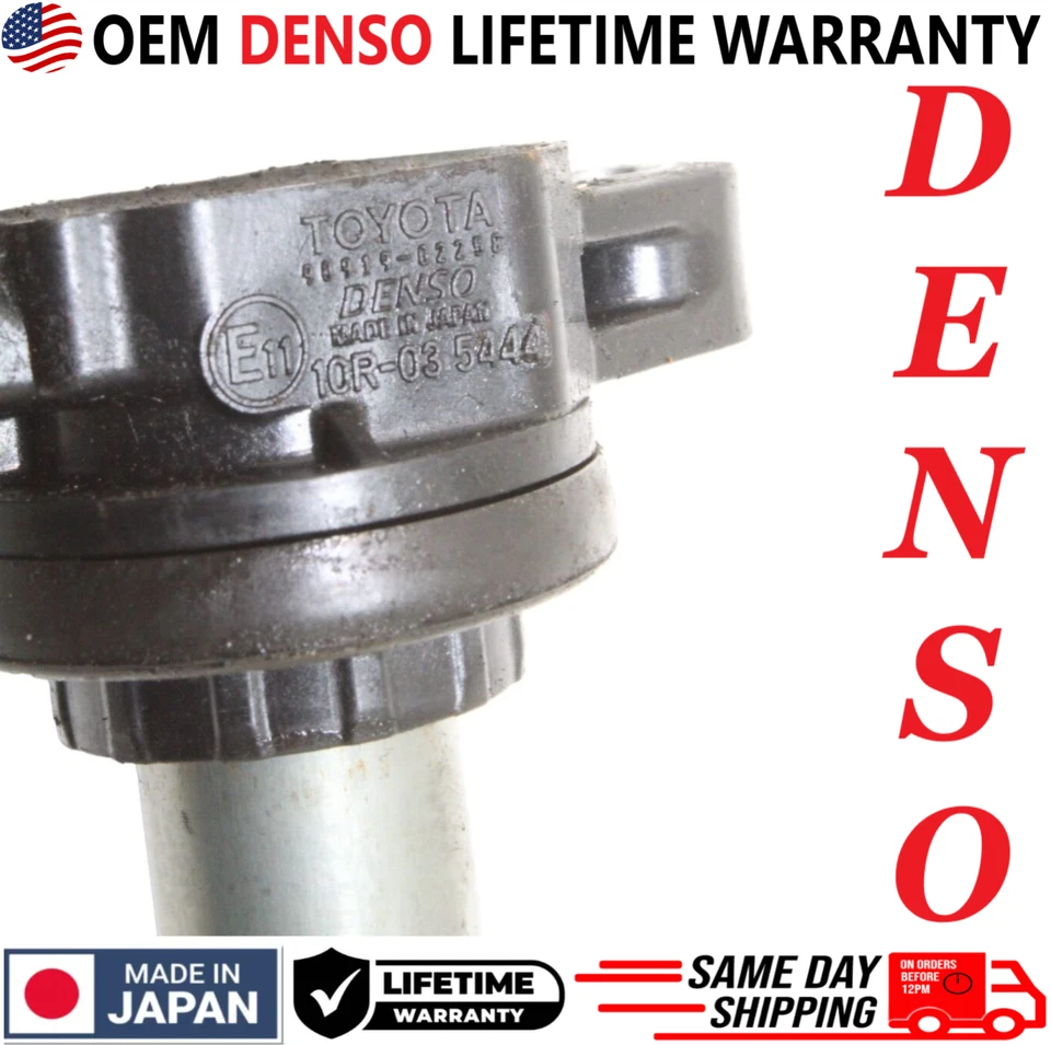 OEM DENSO Ignition Coils For 2008-2015 Toyota & Lexus 1.8L 2.4L I4, 90919-02258 - Image 2 of 4