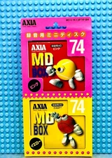 MD        AXIA MDC 74 X 2P   BOX  74   TWIN PAK  BLANK MINI DISC  (2) (SEALED)