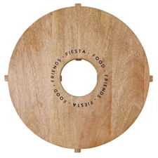 Tequila Oval Wooden Chopping Board 15 Inch Diameter Fiesta Food Friends 2 Pack