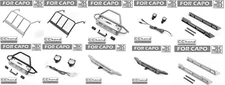 Metal Front +Rear Bumper+Side Pedal+Rear Roll Cage for Capo jkmax rc parts