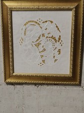 Quadro ad uncinetto con cornice